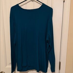 Croft & Barrow Deep Teal Long Sleeve Top